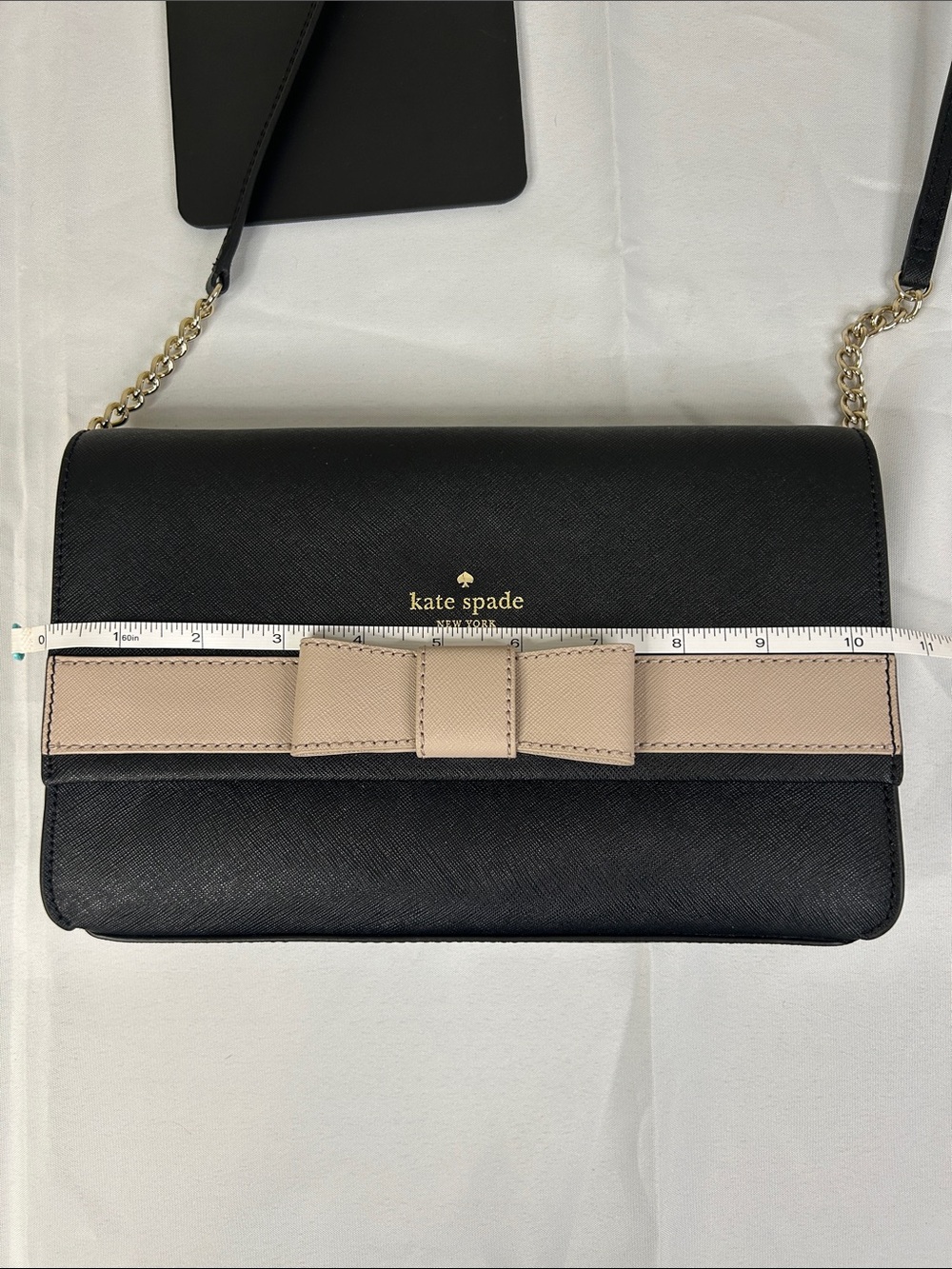 kate spade Black Crossbody with Blush Bow Accent - Picture 2 of 7
